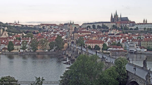 Město Praha - Pražský hrad, Karlův most, Vltava - 17.5.2026 v 05:30 Město Praha - Pražský hrad, Karlův most, Vltava - 17.5.2026 v 05:30