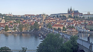 Město Praha - Pražský hrad, Karlův most, Vltava - 17.5.2026 v 06:00 Město Praha - Pražský hrad, Karlův most, Vltava - 17.5.2026 v 06:00