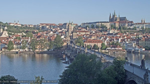 Město Praha - Pražský hrad, Karlův most, Vltava - 17.5.2026 v 06:15 Město Praha - Pražský hrad, Karlův most, Vltava - 17.5.2026 v 06:15