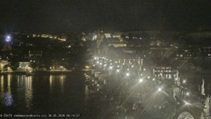 Město Praha - Pražský hrad, Karlův most, Vltava - 30.5.2026 v 00:15 Město Praha - Pražský hrad, Karlův most, Vltava - 30.5.2026 v 00:15