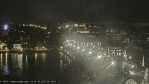 Město Praha - Pražský hrad, Karlův most, Vltava - 30.5.2026 v 00:30 Město Praha - Pražský hrad, Karlův most, Vltava - 30.5.2026 v 00:30
