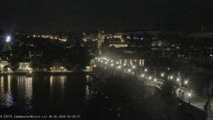 Město Praha - Pražský hrad, Karlův most, Vltava - 30.5.2026 v 03:00 Město Praha - Pražský hrad, Karlův most, Vltava - 30.5.2026 v 03:00