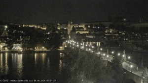 Město Praha - Pražský hrad, Karlův most, Vltava - 9.6.2026 v 01:15 Město Praha - Pražský hrad, Karlův most, Vltava - 9.6.2026 v 01:15