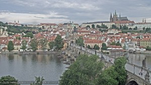Město Praha - Pražský hrad, Karlův most, Vltava - 9.6.2026 v 07:15 Město Praha - Pražský hrad, Karlův most, Vltava - 9.6.2026 v 07:15
