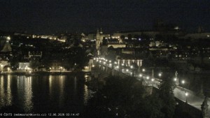 Město Praha - Pražský hrad, Karlův most, Vltava - 12.6.2026 v 03:15 Město Praha - Pražský hrad, Karlův most, Vltava - 12.6.2026 v 03:15