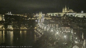 Město Praha - Pražský hrad, Karlův most, Vltava - 12.6.2026 v 23:00 Město Praha - Pražský hrad, Karlův most, Vltava - 12.6.2026 v 23:00