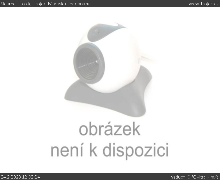 Skiareál Troják - Troják, Maruška - panorama - 24.2.2023 v 12:02