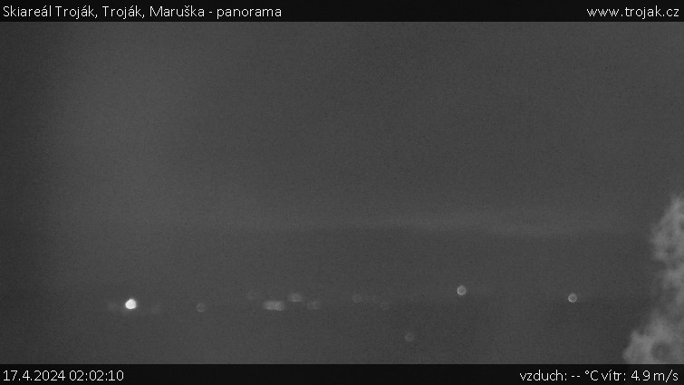 Skiareál Troják - Troják, Maruška - panorama - 17.4.2024 v 02:02