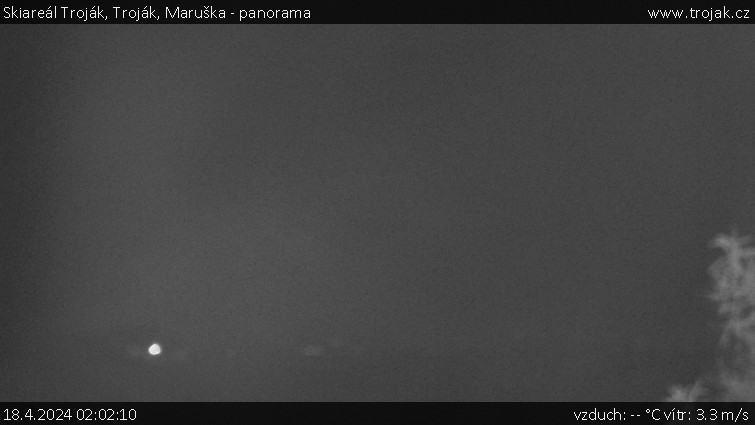 Skiareál Troják - Troják, Maruška - panorama - 18.4.2024 v 02:02