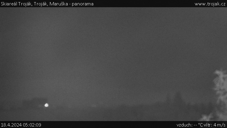 Skiareál Troják - Troják, Maruška - panorama - 18.4.2024 v 05:02