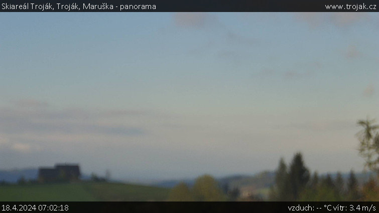 Skiareál Troják - Troják, Maruška - panorama - 18.4.2024 v 07:02