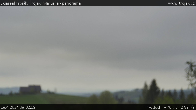 Skiareál Troják - Troják, Maruška - panorama - 18.4.2024 v 08:02