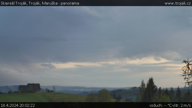 Skiareál Troják - Troják, Maruška - panorama - 18.4.2024 v 20:02