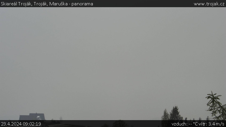 Skiareál Troják - Troják, Maruška - panorama - 23.4.2024 v 09:02