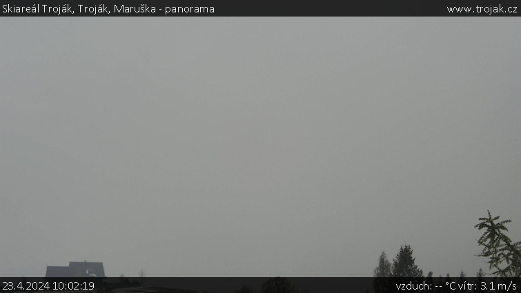 Skiareál Troják - Troják, Maruška - panorama - 23.4.2024 v 10:02