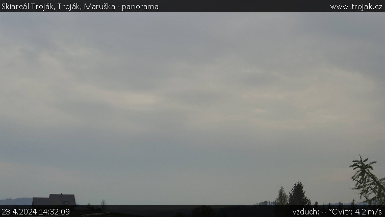 Skiareál Troják - Troják, Maruška - panorama - 23.4.2024 v 14:32