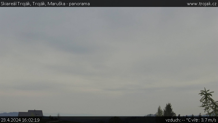 Skiareál Troják - Troják, Maruška - panorama - 23.4.2024 v 16:02