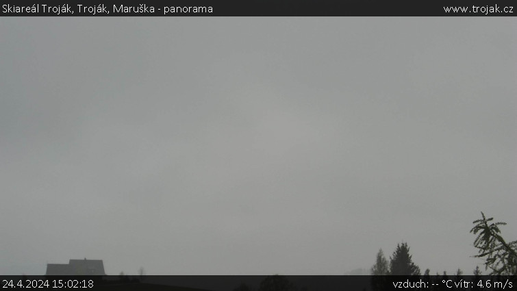 Skiareál Troják - Troják, Maruška - panorama - 24.4.2024 v 15:02