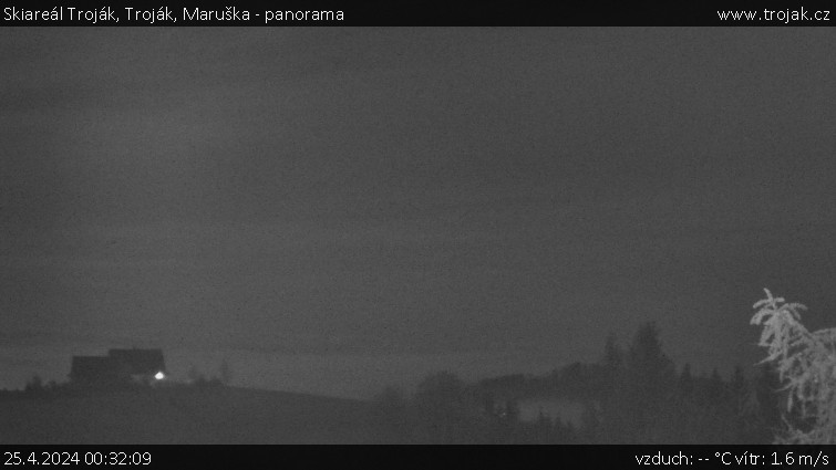 Skiareál Troják - Troják, Maruška - panorama - 25.4.2024 v 00:32