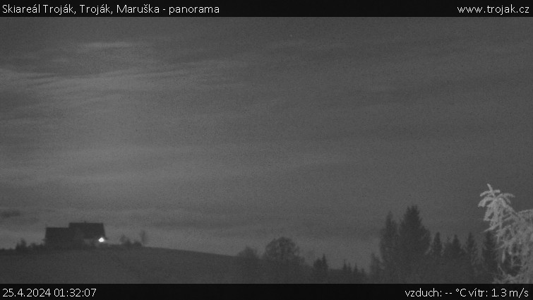 Skiareál Troják - Troják, Maruška - panorama - 25.4.2024 v 01:32