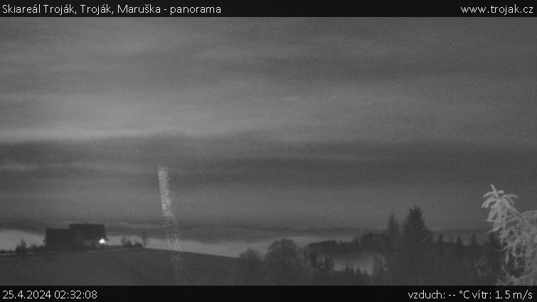 Skiareál Troják - Troják, Maruška - panorama - 25.4.2024 v 02:32