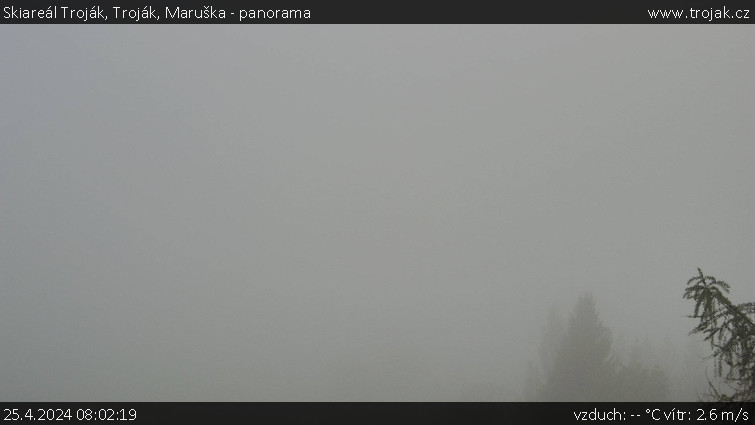 Skiareál Troják - Troják, Maruška - panorama - 25.4.2024 v 08:02