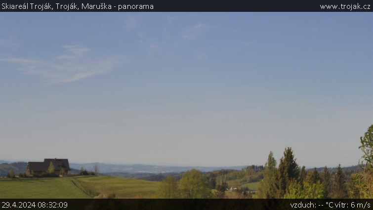 Skiareál Troják - Troják, Maruška - panorama - 29.4.2024 v 08:32