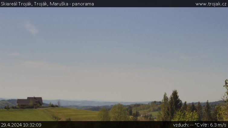 Skiareál Troják - Troják, Maruška - panorama - 29.4.2024 v 10:32