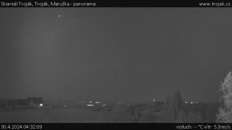 Skiareál Troják - Troják, Maruška - panorama - 30.4.2024 v 04:32