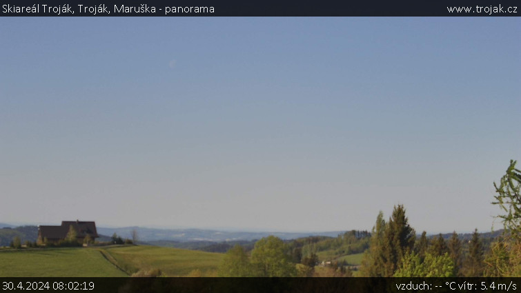 Skiareál Troják - Troják, Maruška - panorama - 30.4.2024 v 08:02