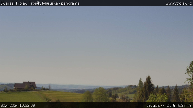 Skiareál Troják - Troják, Maruška - panorama - 30.4.2024 v 10:32