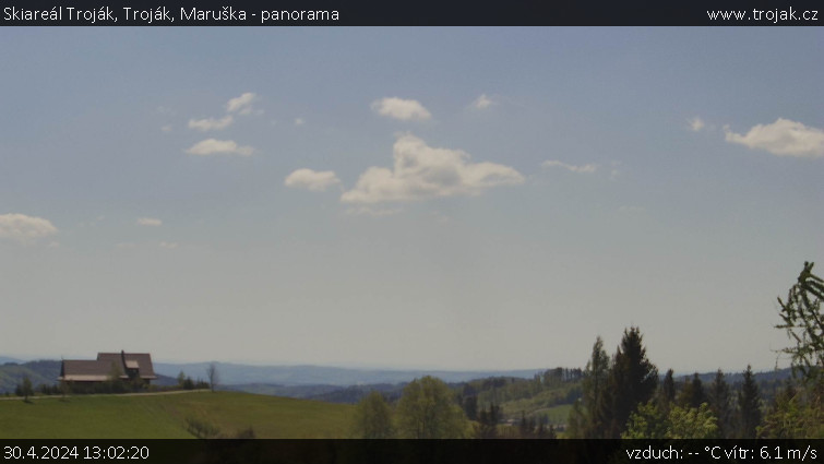 Skiareál Troják - Troják, Maruška - panorama - 30.4.2024 v 13:02