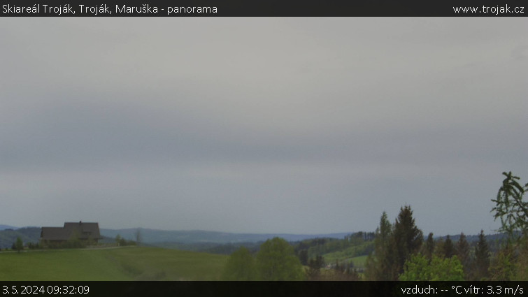 Skiareál Troják - Troják, Maruška - panorama - 3.5.2024 v 09:32