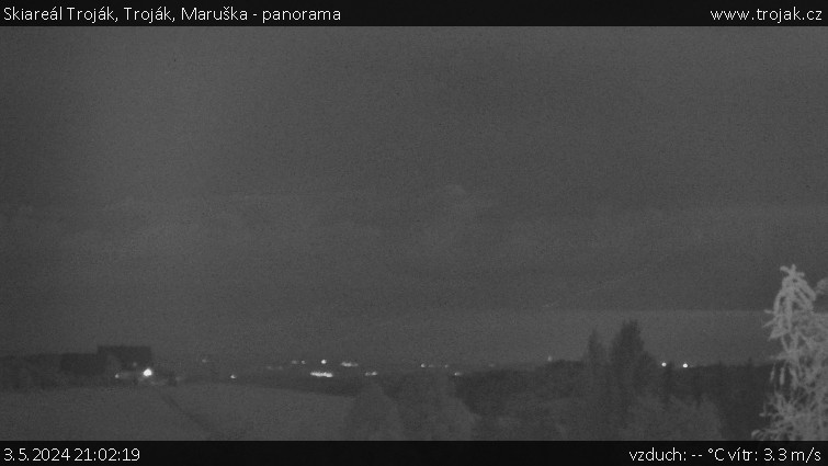 Skiareál Troják - Troják, Maruška - panorama - 3.5.2024 v 21:02