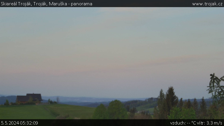 Skiareál Troják - Troják, Maruška - panorama - 5.5.2024 v 05:32
