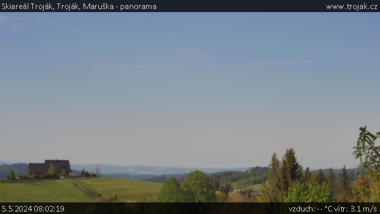 Skiareál Troják - Troják, Maruška - panorama - 5.5.2024 v 08:02