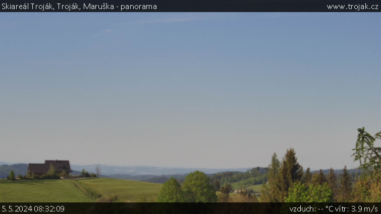 Skiareál Troják - Troják, Maruška - panorama - 5.5.2024 v 08:32