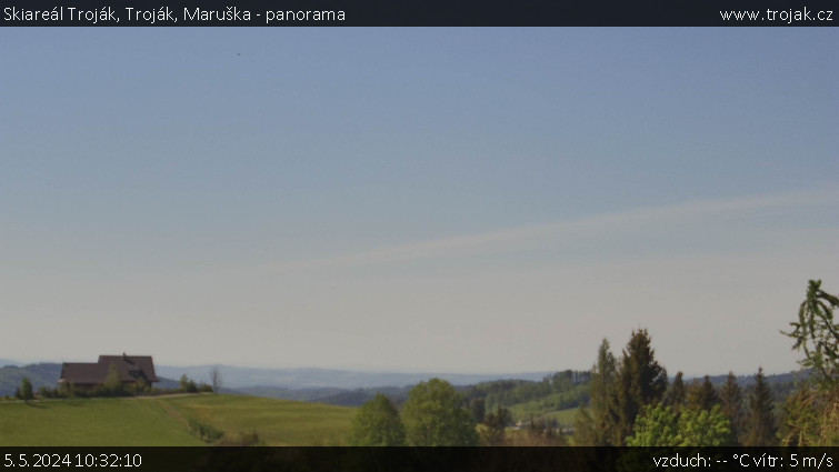 Skiareál Troják - Troják, Maruška - panorama - 5.5.2024 v 10:32
