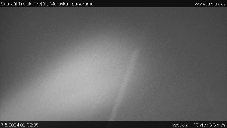 Skiareál Troják - Troják, Maruška - panorama - 7.5.2024 v 01:02