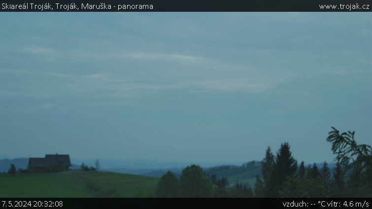 Skiareál Troják - Troják, Maruška - panorama - 7.5.2024 v 20:32