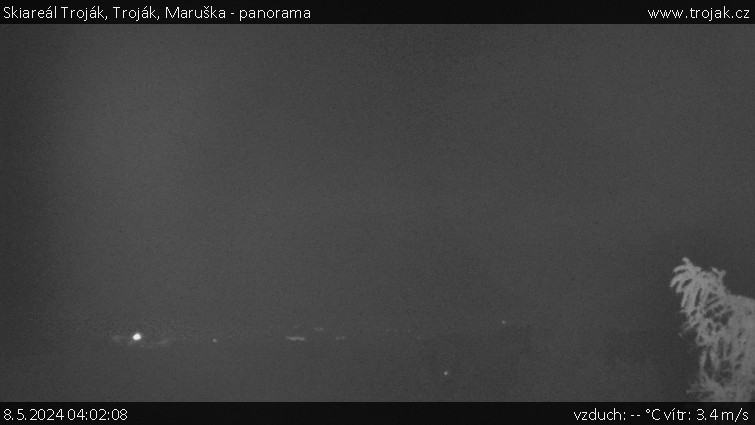 Skiareál Troják - Troják, Maruška - panorama - 8.5.2024 v 04:02