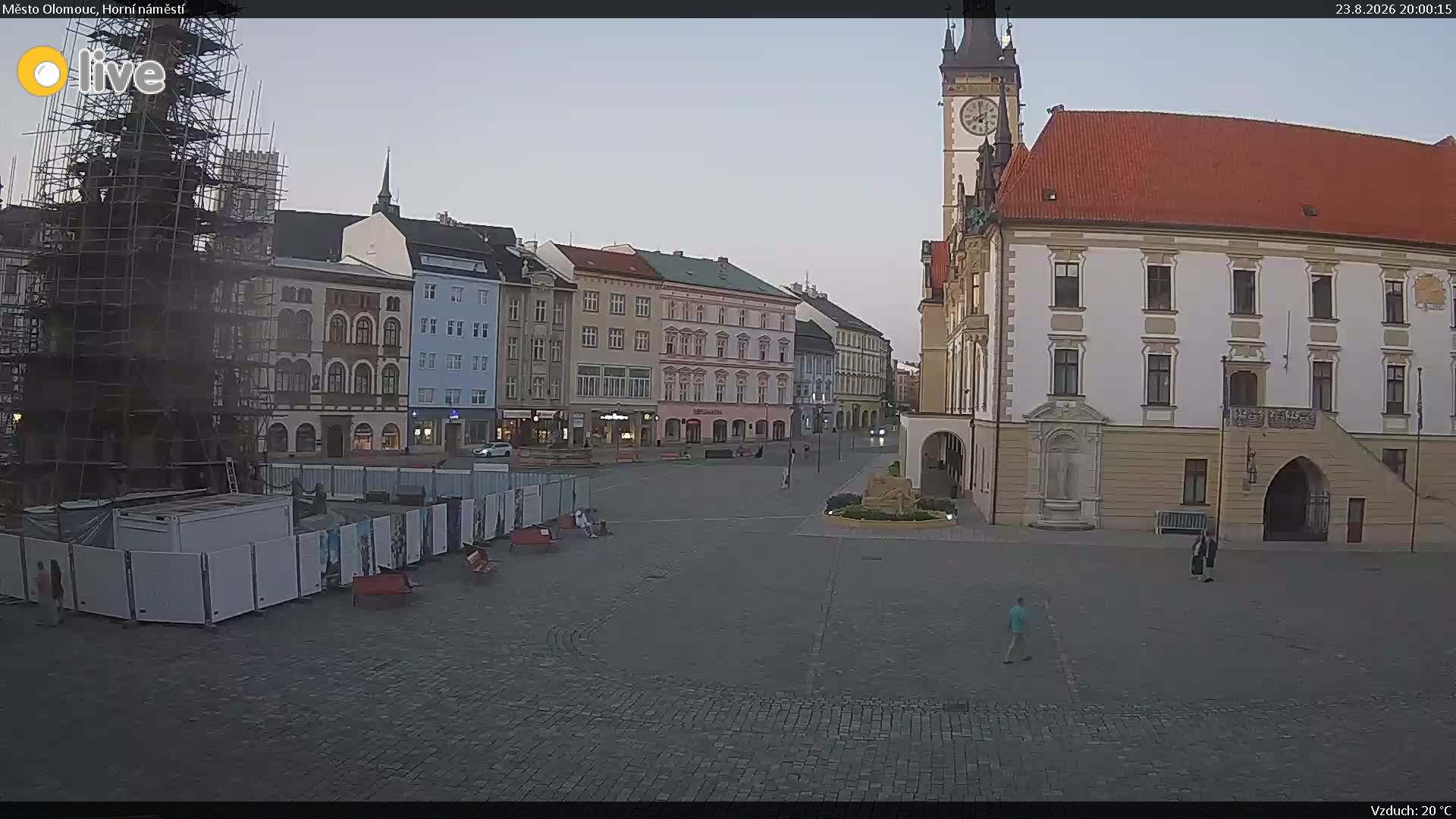 Aktuální webkamera Olomouc – Horní náměstí