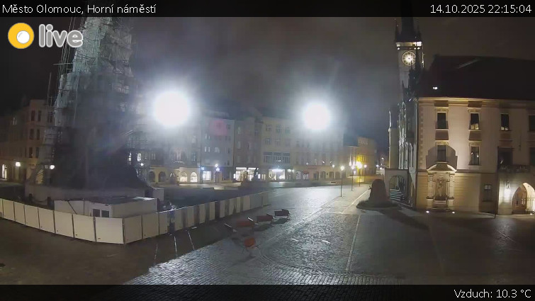 Město Olomouc - Horní náměstí - 14.10.2025 v 22:15 Město Olomouc - Horní náměstí - 14.10.2025 v 22:15