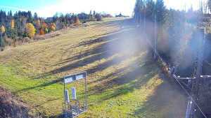 Skiareál Troják - Kamera u nástupu na vlek svah A - 31.10.2025 v 10:35 Skiareál Troják - Kamera u nástupu na vlek svah A - 31.10.2025 v 10:35