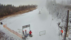 Kamera u nástupu na vlek svah A