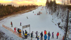 Kamera u nástupu na vlek svah A