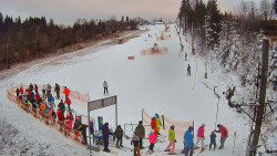 Kamera u nástupu na vlek svah A