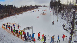 Kamera u nástupu na vlek svah A