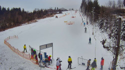 Kamera u nástupu na vlek svah A