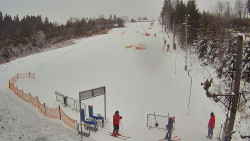 Kamera u nástupu na vlek svah A